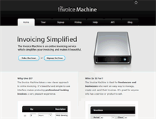 Tablet Screenshot of invoicemachine.com